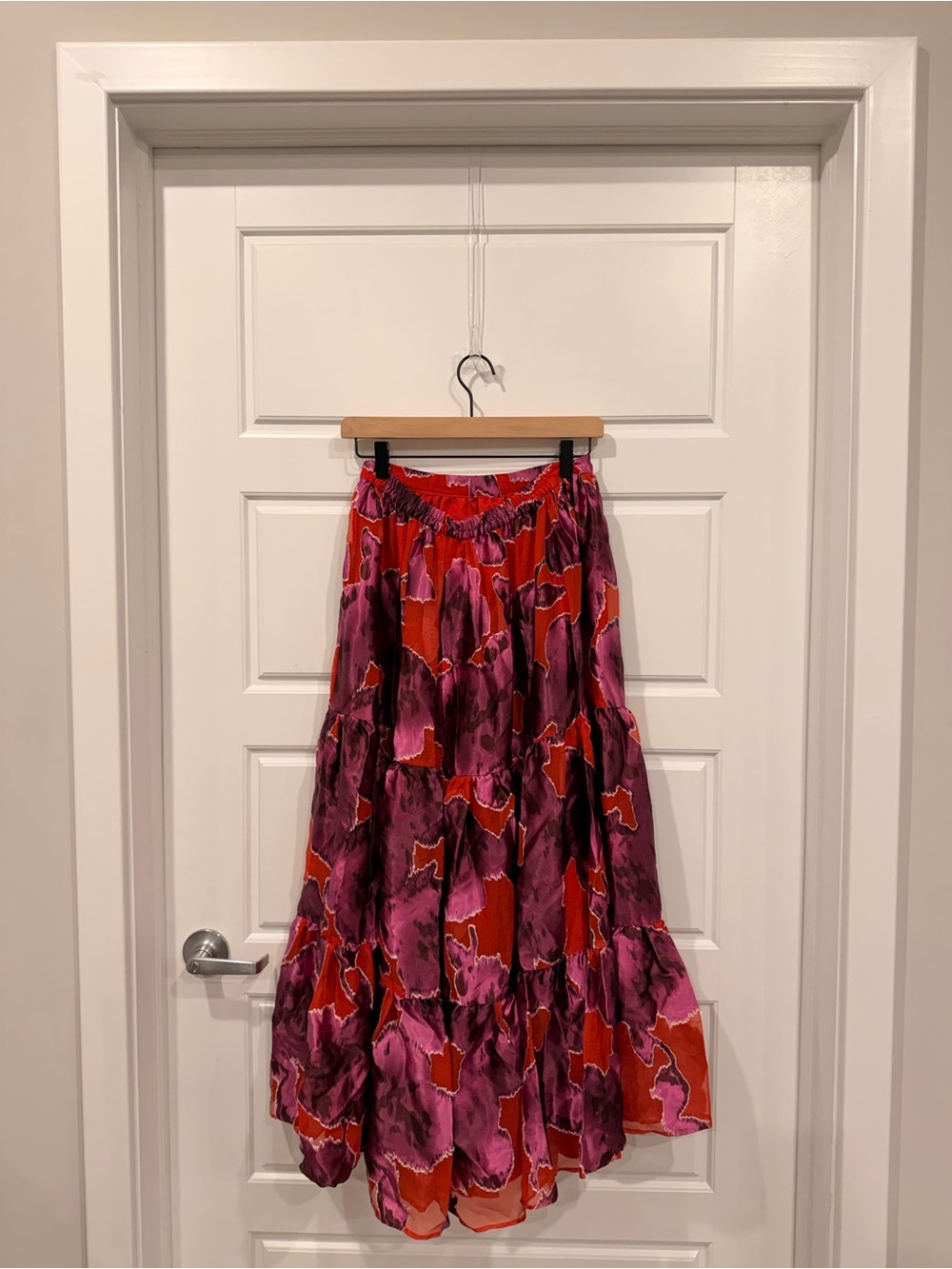 Anthropologie Hutch Tiered Maxi Skirt Purple NWT Size MP Fits Small Boho Flowy - Picture 6 of 11